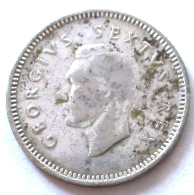 1952 Union of South Africa 3 Pence