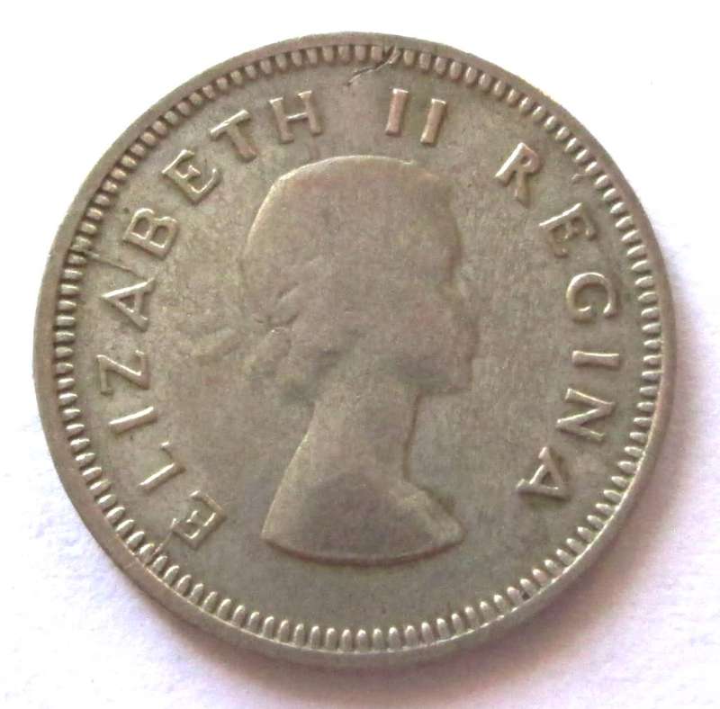 1959 Union of South Africa 3 Pence