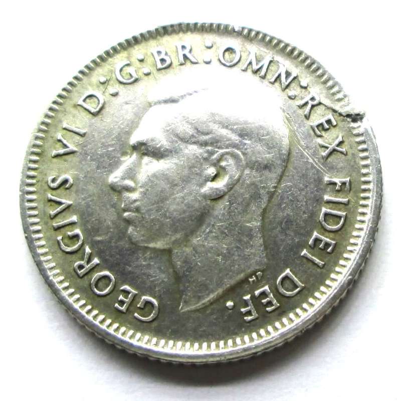 1951 Australia 6 Pence