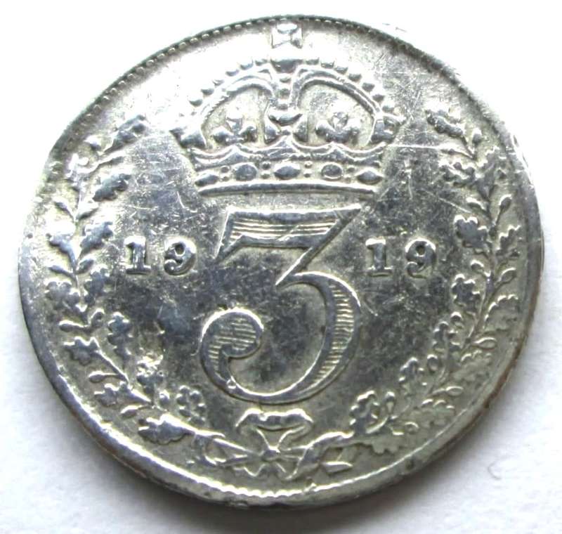 1919 Great Britain 3 Pence