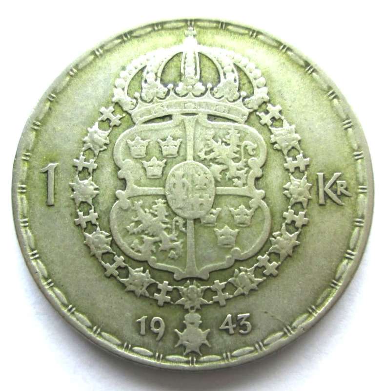 1943 Sweden 1 Krona