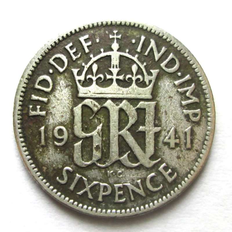 1941 Great Britain 6 Pence