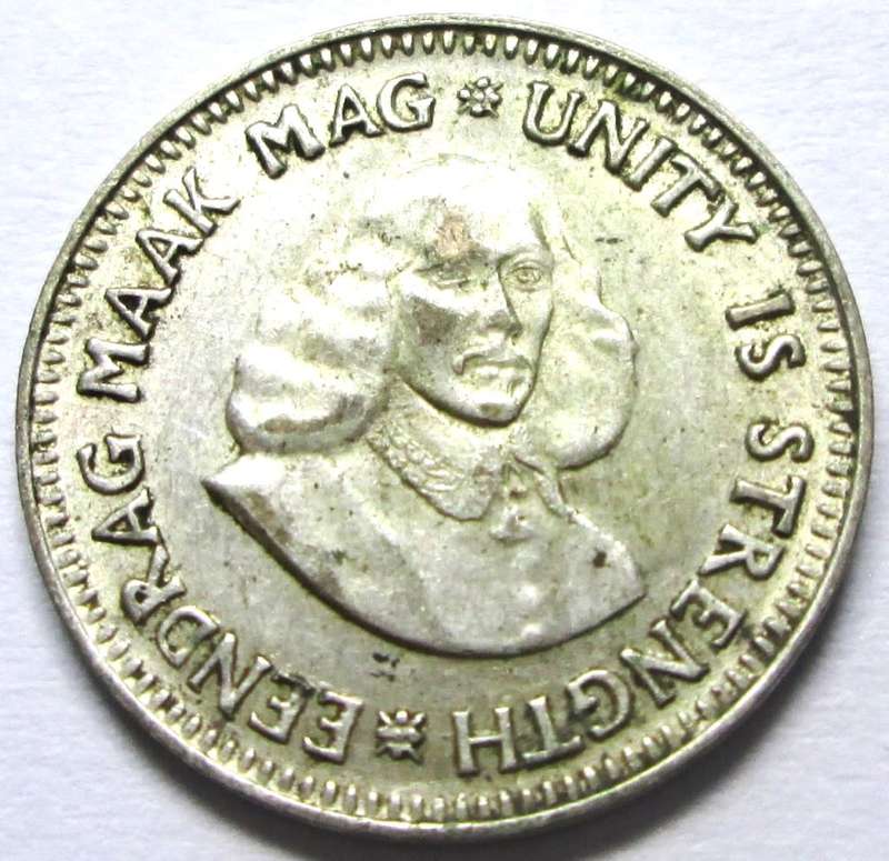 1961 Republic of South Africa Two and a Half Cent