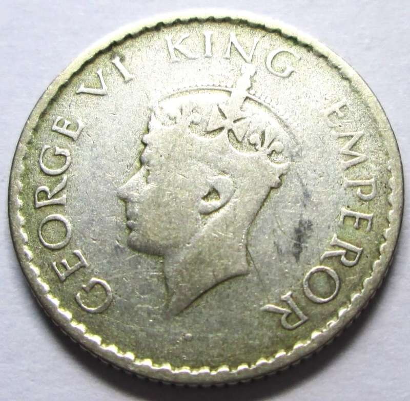 1940 British India Quarter Rupee
