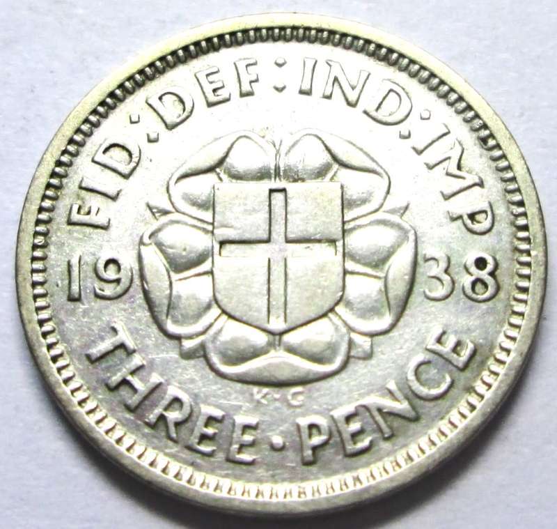 1938 Great Britain 3 Pence