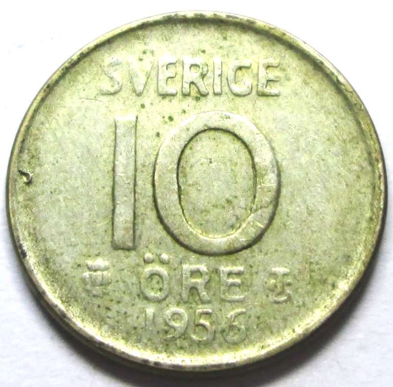 1956 Sweden 10 Ore