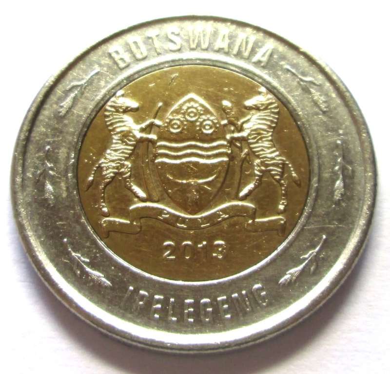 2013 Botswana 2 Pula