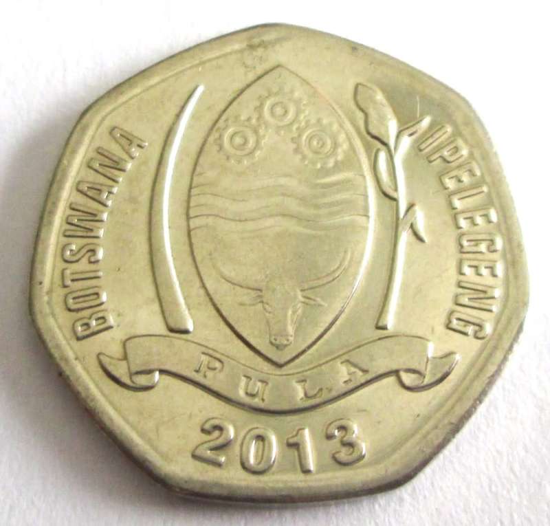 2013 Botswana 5 Thebe