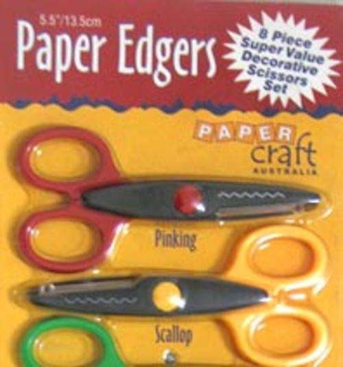PAPER EDGING SCISSORS 8 PIECE
