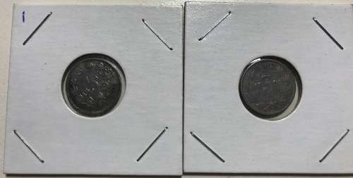 1894 & 1896 Threepence