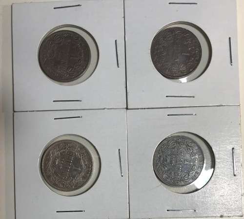1894,1895,1896,1897 Shillings