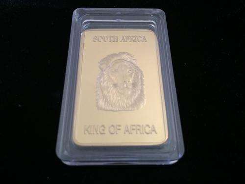 KING OF AFRICA GOLD CLAD BAR WITH LION