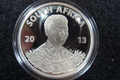 ***** 2013 Protea Silver Proof Coin !!! Life Of A Legend *****
