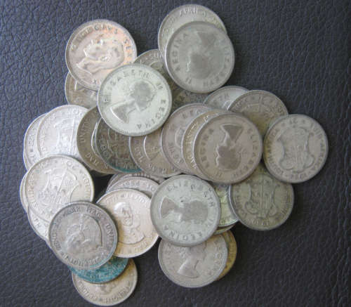 *** lot of 50% union of south africa  2  shillings  and 20 cent's   ***