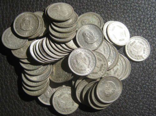 *** lot of 50 % union of south africa  6 pence's and 5 cent's   ***