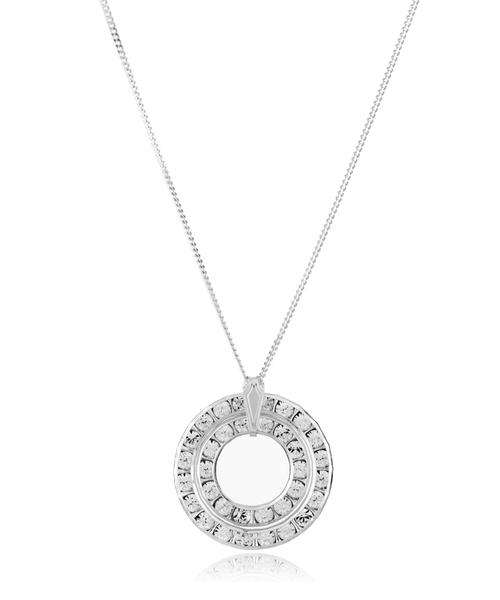 Diamond Style Halo Swarovski Elements Pendant