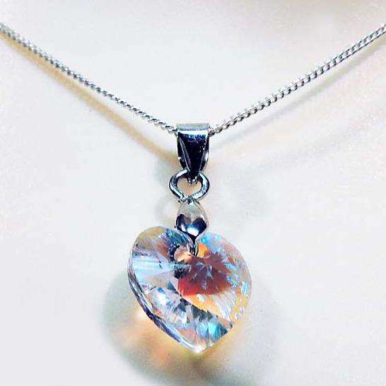 Diamond Style Swarovski Elements Heart Pendant