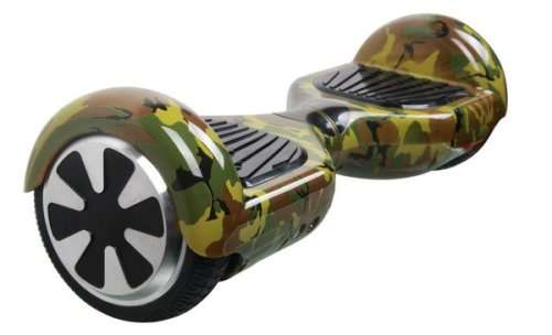 HOVERBOARD 6.5" WITH BLUETOOTH & LED LIGHTS-GREEN COMOUFLAGE & BLUE /KHAKI & GREY CAMOU COLORS ONLY!