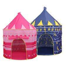 Kids Play Tent Portable Folding Castle Fairy Cubby Child House
