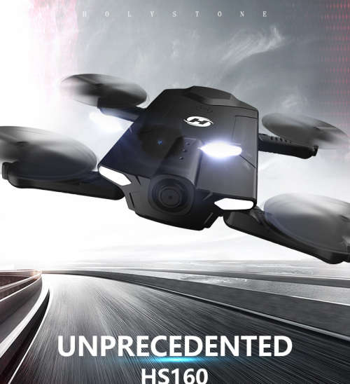 Holy Stone HS160 Shadow FPV RC Drone 720P HD WiFi Camera Quadcopter Altitude Hold One Key Start Fold