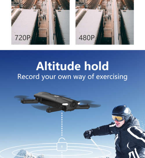 Holy Stone HS160 Shadow FPV RC Drone 720P HD WiFi Camera Quadcopter Altitude Hold One Key Start Fold
