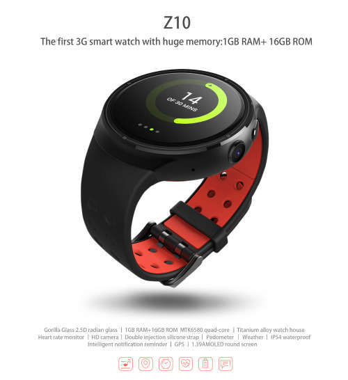 Samload Bluetooth Smart Watch Android 5.1 1GB + 16GB GPS WiFi Nano SIM card 3G Wristwatch Men's Smar