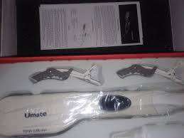 Umate Professional Steam 3D Comb Hair Straightener Brush with LCD Display