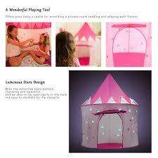 Kids Play Tent Portable Folding Castle Fairy Cubby Child House