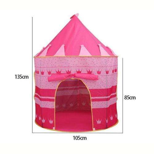 Kids Play Tent Portable Folding Castle Fairy Cubby Child House
