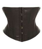 Mystical - Black Leather Corset