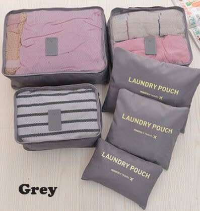 Travel Laundry Bag 6 Pcs Sets