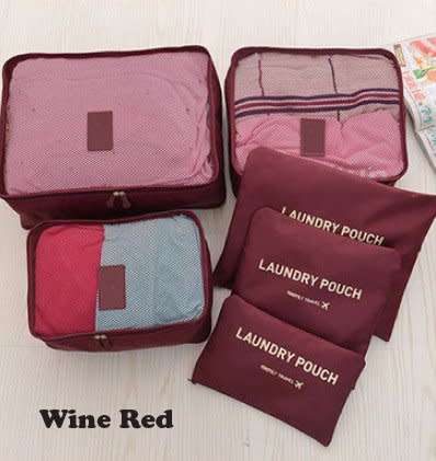 Travel Laundry Bag 6 Pcs Sets