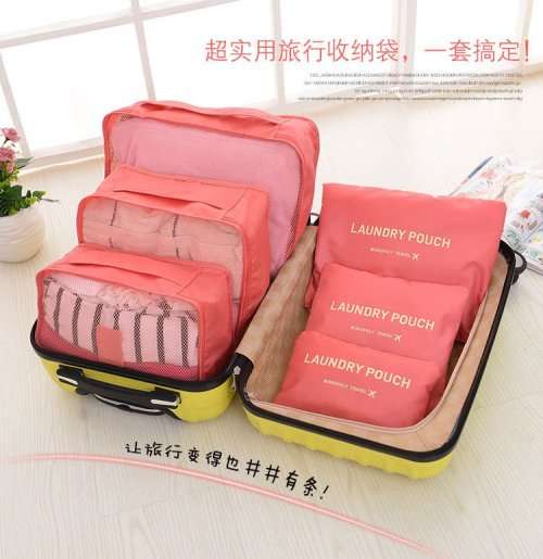 Travel Laundry Bag 6 Pcs Sets