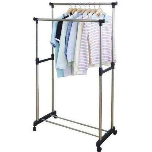 Stain Steel Double Pole Clothing Rail