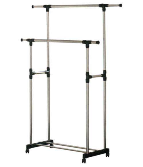 Stain Steel Double Pole Clothing Rail