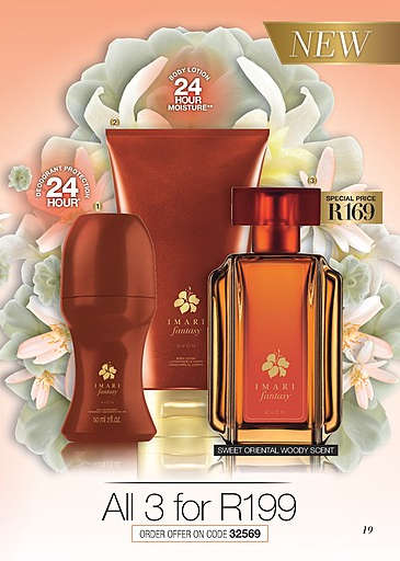 Imari Fantasy Roll On  Anti-Perspirant Deodorant / Body Lotion & Eau De Toilette ALL 3 FOR R199 ONLY