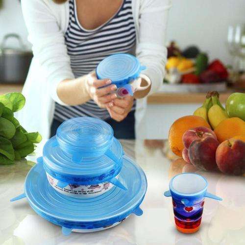 Silicone Sealing Lids Pack of 6