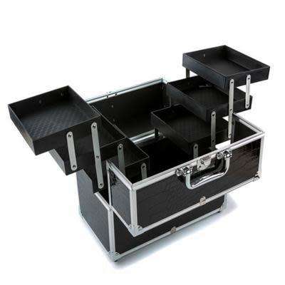Train Case Makeup Brushes Cosmetic Organizer Box