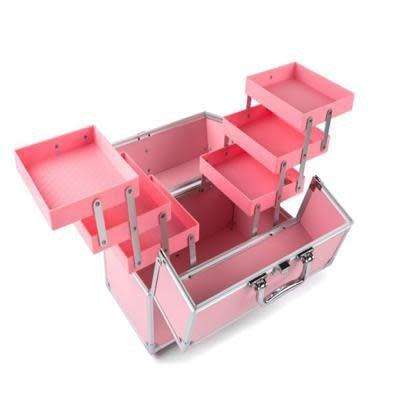 Train Case Makeup Brushes Cosmetic Organizer Box