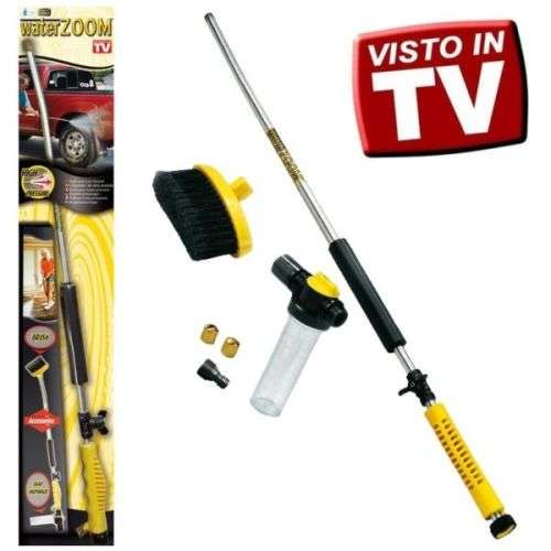 WATER ZOOM HIGH PRESSURE CLEANER WITH ACCESSORIES! EASILY CONNECTS TO ANY WATER HOSE!