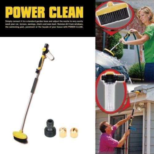 WATER ZOOM HIGH PRESSURE CLEANER WITH ACCESSORIES! EASILY CONNECTS TO ANY WATER HOSE!