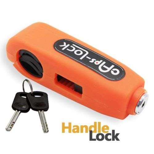 CAPS-LOCK MOTORCYCLE SCOOTER HANDLEBAR THROTTLE GRIP LOCK SECURITY LOCKS FITS MOST SCOOTER