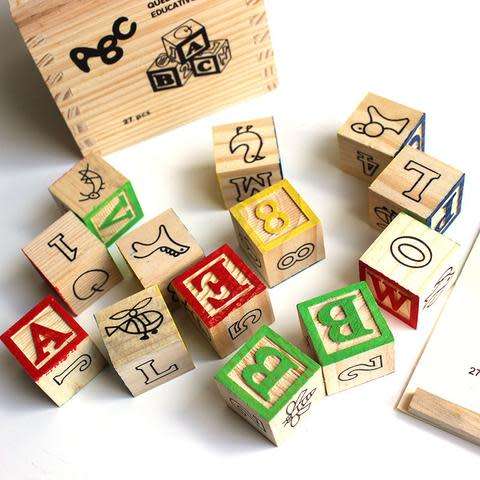 48 PCS WOODEN BLOCKS
