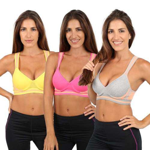 PACK OF SIX WOMEN'S SPORTS BRAS