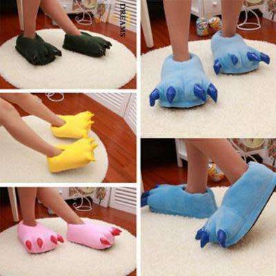 ADULT DINOSAUR SLIPPERS