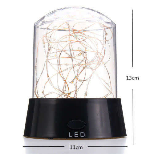 LED FIRE TREE SILVER FLOWER STAR MASTER BEDROOM NIGHT LIGHT PARTY DISCO LAMP