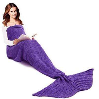 MERMAID TAIL BLANKET (ADULT/TEEN SIZE) BLUE, PURPLE & PINK COLOURS