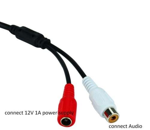 CCTV MICROPHONE MIC AUDIO PICKUP DEVICE HIGH SENSITIVITY 12V DC SURVEILLANCE SOUND MONITOR AUDIO LIS