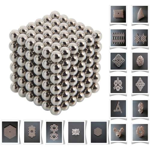 MAGNETIC BALL 216 BALLS.5MM MAGIC TOY PUZZLE DIY NEOCUBE NEODYMIUM MAGNE