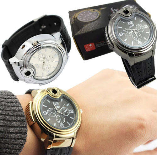 NEW WATCH CIGARETTE BUTANE LIGHTER